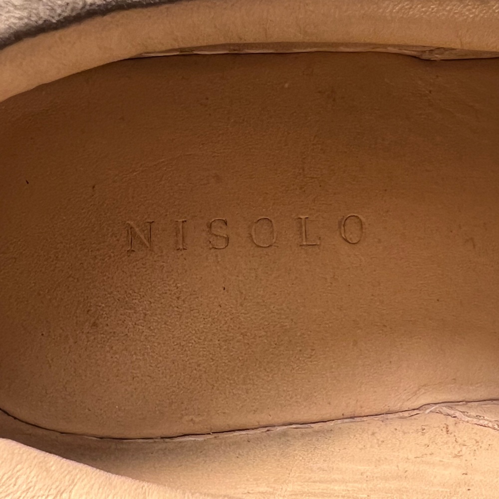 Nisolo Elayna Everyday Sneaker Moss Green Leather Size 8.5 - Picture 12 of 13